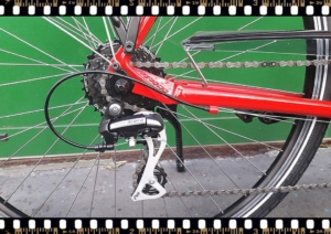 stevens albis piros női trekking kerékpár acera váltó