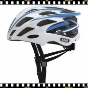 abus s-force pro fehér-kék kerékpáros bukósisak abus s-force pro fehér-kék kerékpáros bukósisak