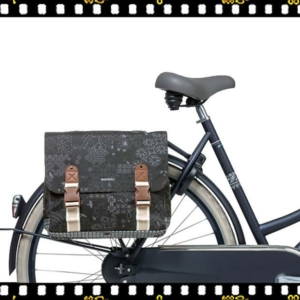 basil boheme dupla bicikli táska fekete biciklin