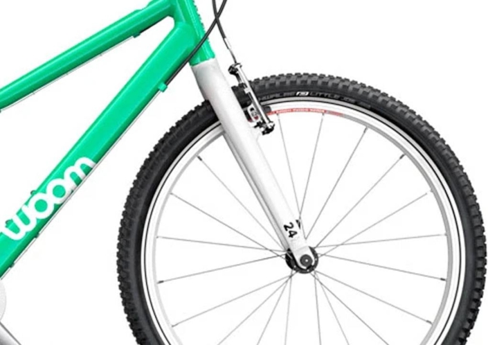 woom 5 zöld 24-es gyerek bicikli kerék