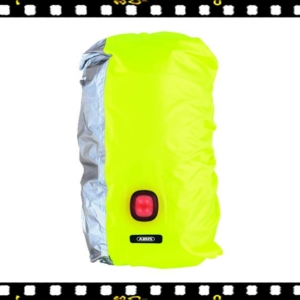 abus lumino night cover fényvisszaverős táskavédő usb lámpával
